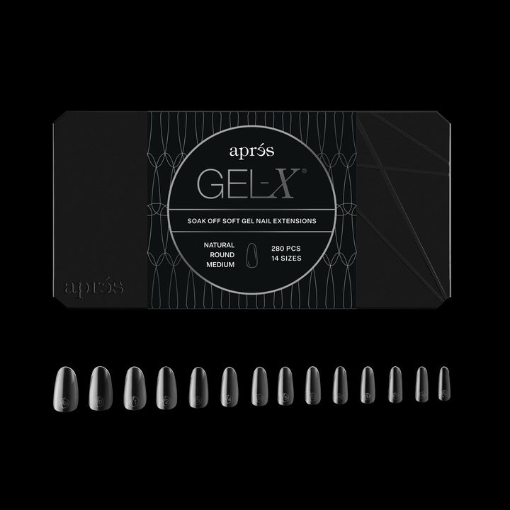 GEL-X® Natural Round Medium Box of Tips - Mini (280pcs)