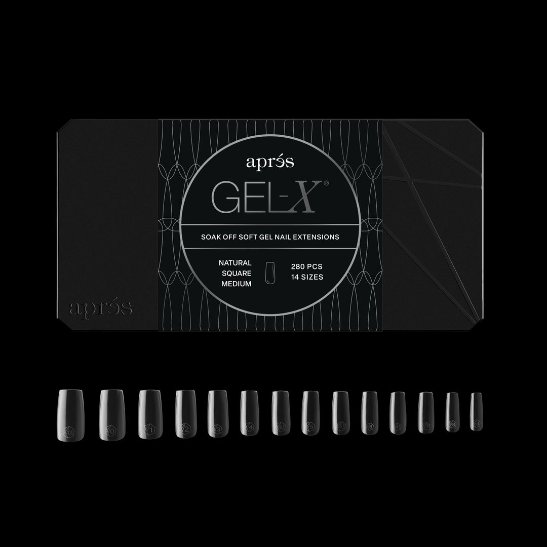 Hộp Móng Giả GEL-X® Tự Nhiên, Đầu Vuông, Cỡ Vừa - Mini (280 cái)