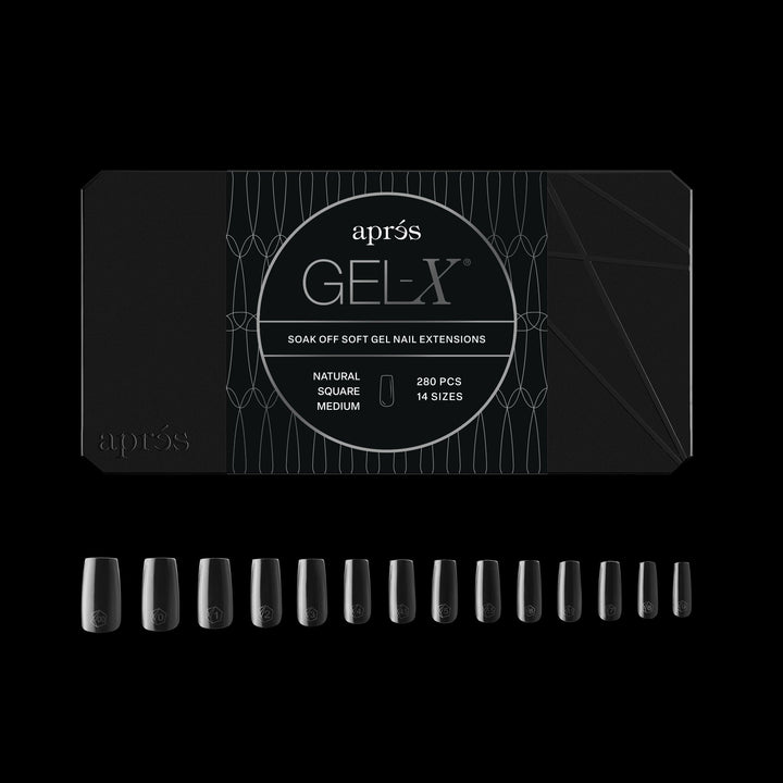Hộp Móng Giả GEL-X® Tự Nhiên, Đầu Vuông, Cỡ Vừa - Mini (280 cái)