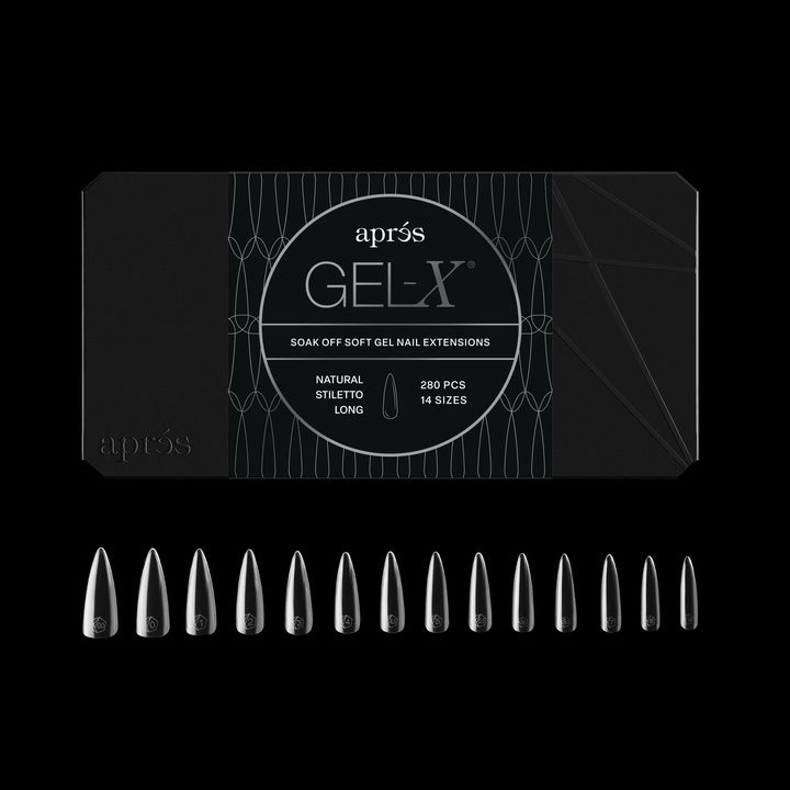 GEL-X® Natural Stiletto Long Box of Tips - Mini (280pcs)