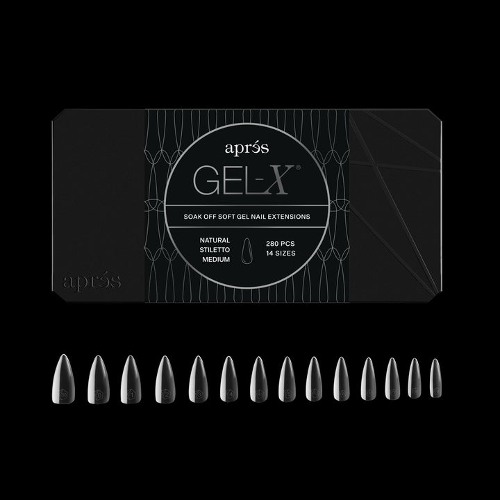 GEL-X® Natural Stiletto Medium Box of Tips - Mini (280pcs)