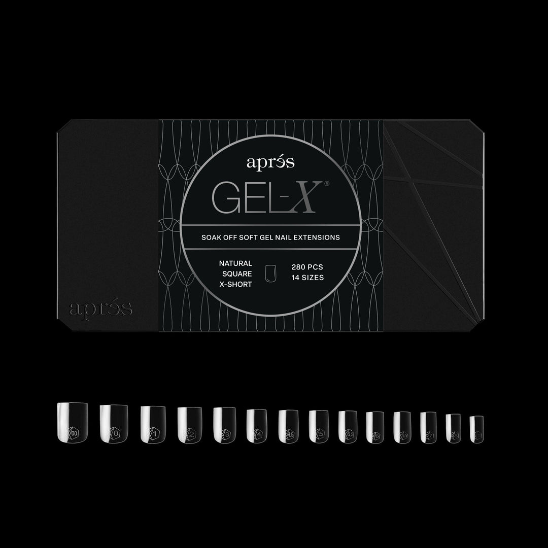 Hộp đầu móng GEL-X® Natural Square Extra Short - Cỡ nhỏ (280 chiếc)