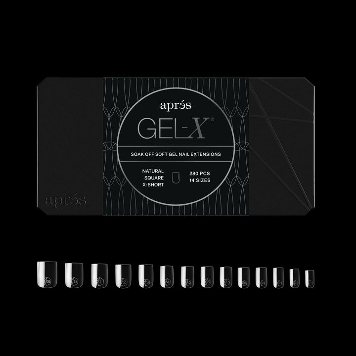 Hộp đầu móng GEL-X® Natural Square Extra Short - Cỡ nhỏ (280 chiếc)