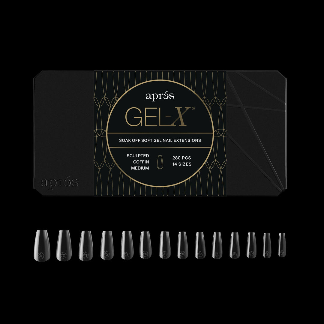 GEL-X® Sculpted Coffin Medium Box of Tips - Mini (280pcs)