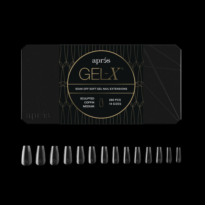 GEL-X® Sculpted Coffin Medium Box of Tips - Mini (280pcs)