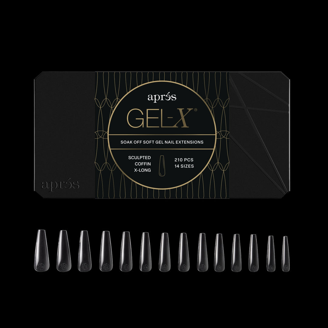 GEL-X® Sculpted Coffin Extra Extra Long Box of Tips - Mini (210pcs)