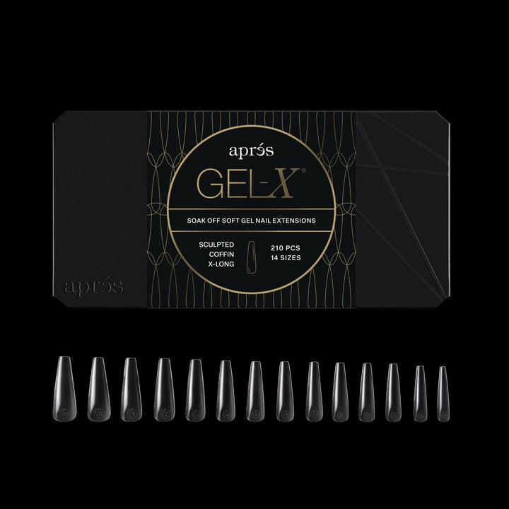 GEL-X® Sculpted Coffin Extra Extra Long Box of Tips - Mini (210pcs)