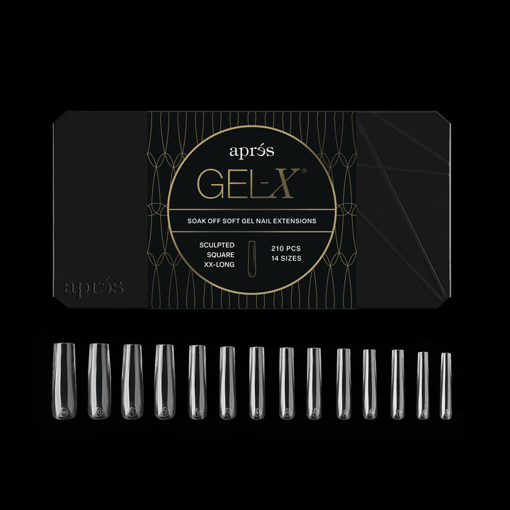 GEL-X® Sculpted Square Extra Extra Long Box of Tips - Mini (210pcs)