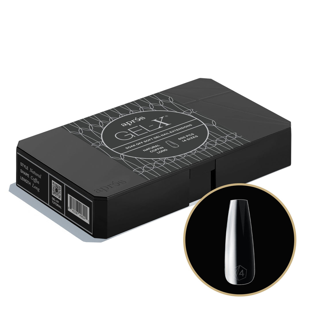 Hộp Móng Giả GEL-X® Tự Nhiên Dáng Coffin Dài - Pro (600 móng)