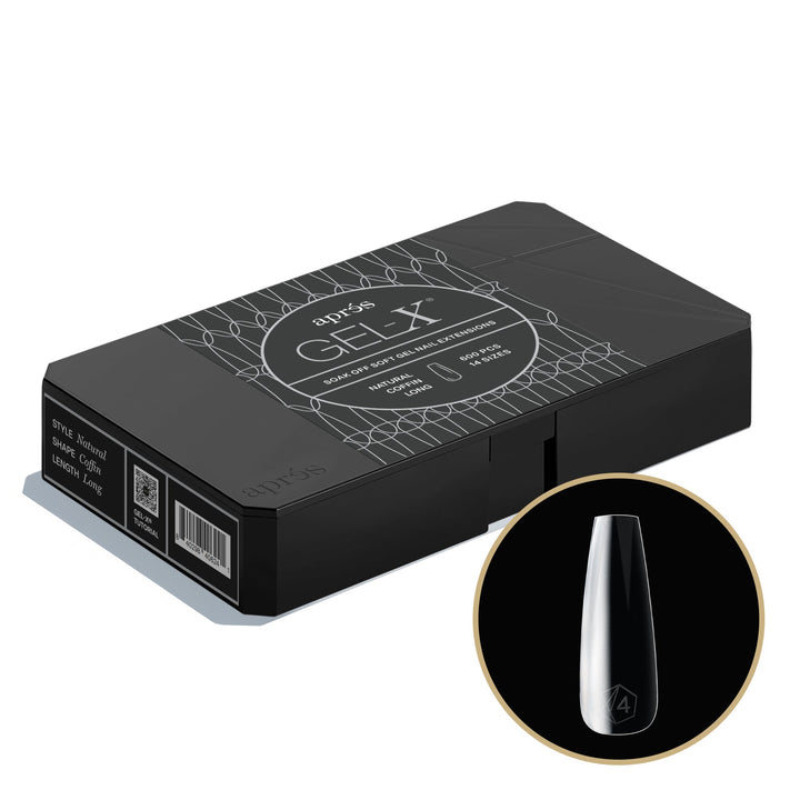 Hộp Móng Giả GEL-X® Tự Nhiên Dáng Coffin Dài - Pro (600 móng)