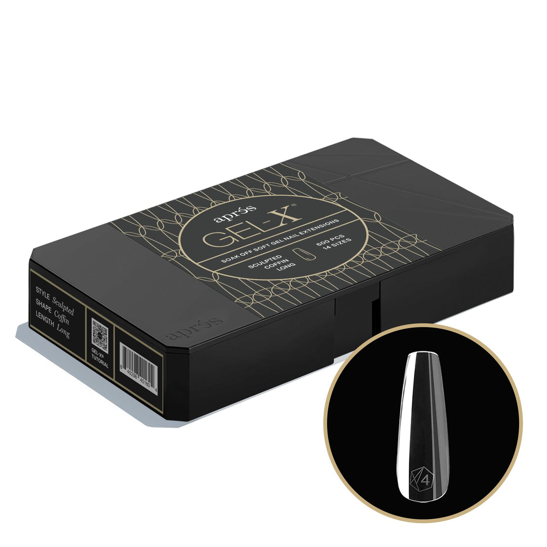 GEL-X® Sculpted Coffin Long Box of Tips - Pro (600pcs)