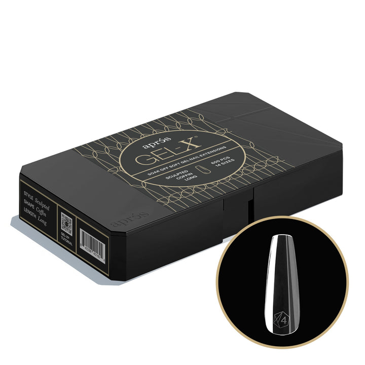 GEL-X® Sculpted Coffin Long Box of Tips - Pro (600pcs)
