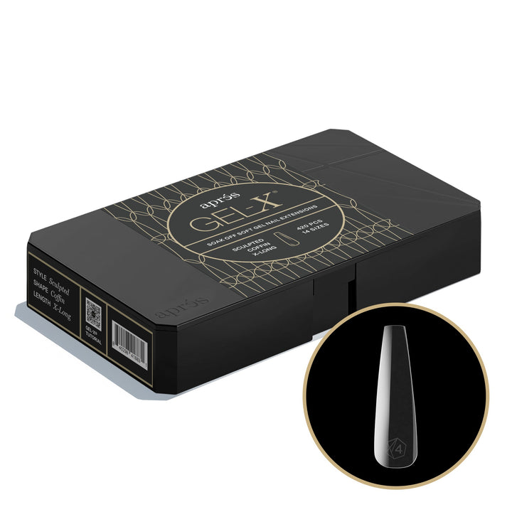 GEL-X® Sculpted Coffin Extra Extra Long Box of Tips - Pro (420pcs)