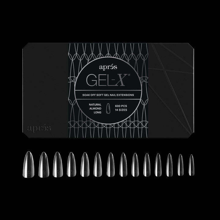 GEL-X® Natural Almond Long Box of Tips - Pro (600pcs)
