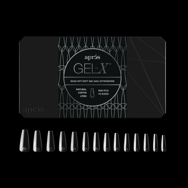 Hộp Móng Giả GEL-X® Tự Nhiên Dáng Coffin Dài - Pro (600 móng)
