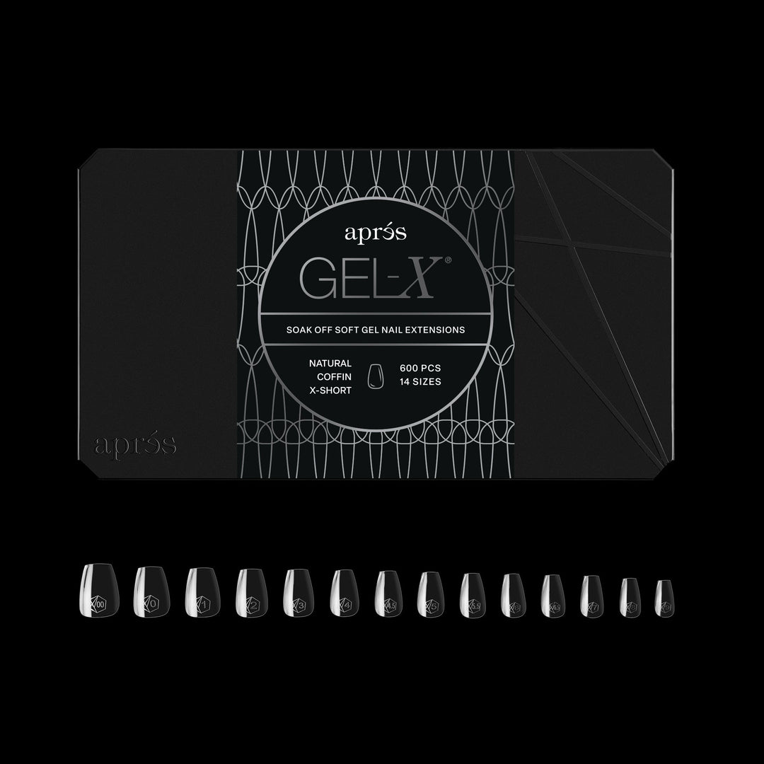 GEL-X® Natural Coffin Extra Short Box of Tips - Pro (600pcs)