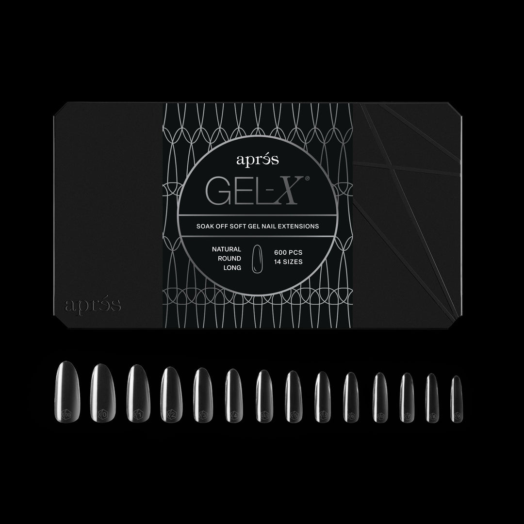 GEL-X® Natural Round Long Box of Tips - Pro (600pcs)