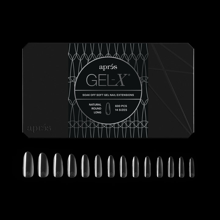 GEL-X® Natural Round Long Box of Tips - Pro (600pcs)