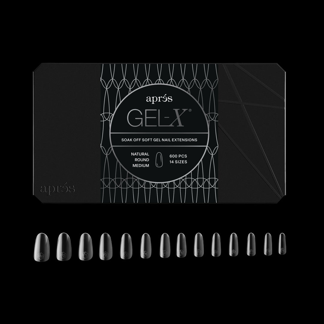 GEL-X® Natural Round Medium Box of Tips - Pro (600pcs)