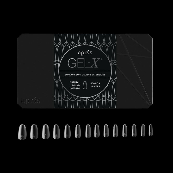 GEL-X® Natural Round Medium Box of Tips - Pro (600pcs)