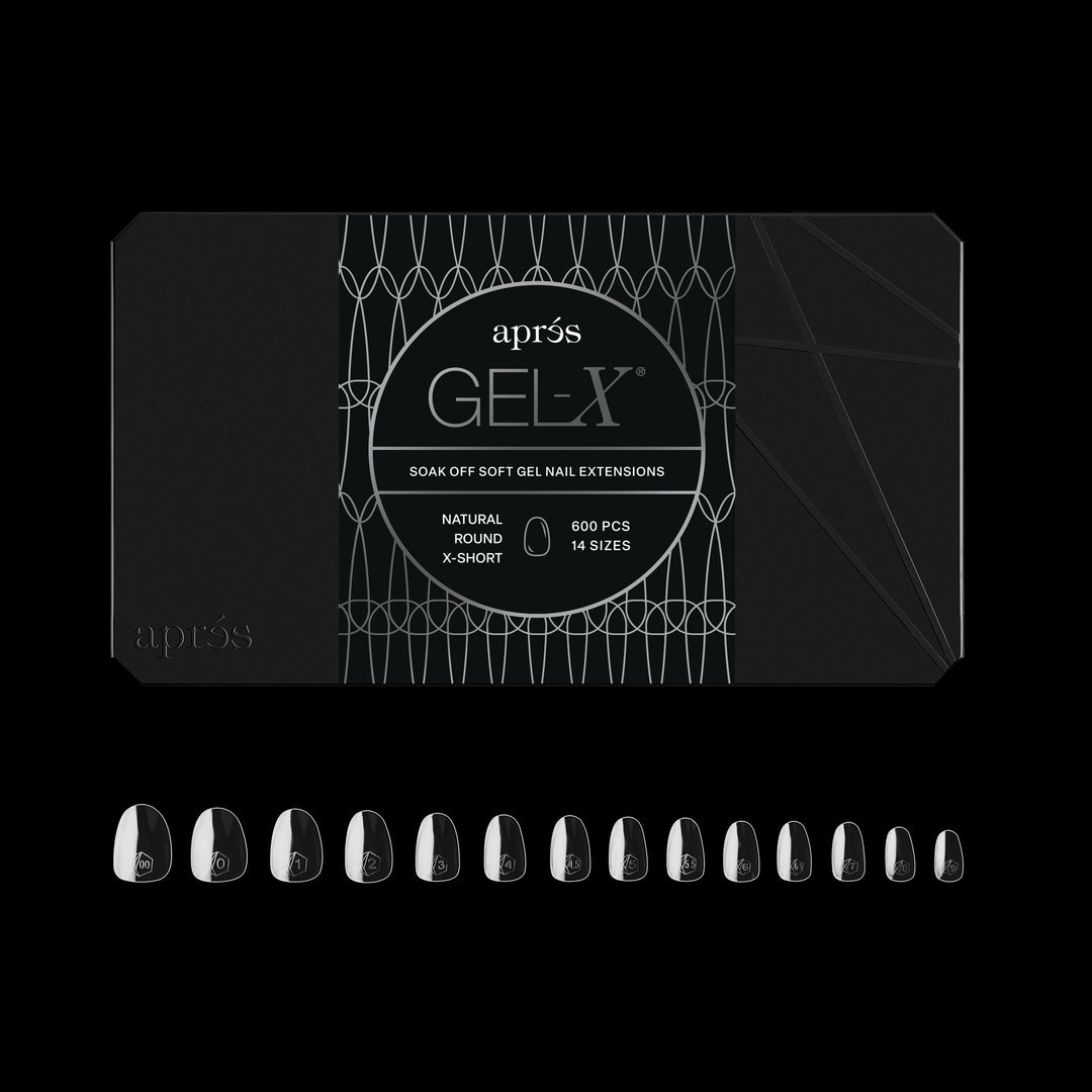 Hộp Móng Giả GEL-X® Tự Nhiên, Tròn, Cực Ngắn - Pro (600 móng)