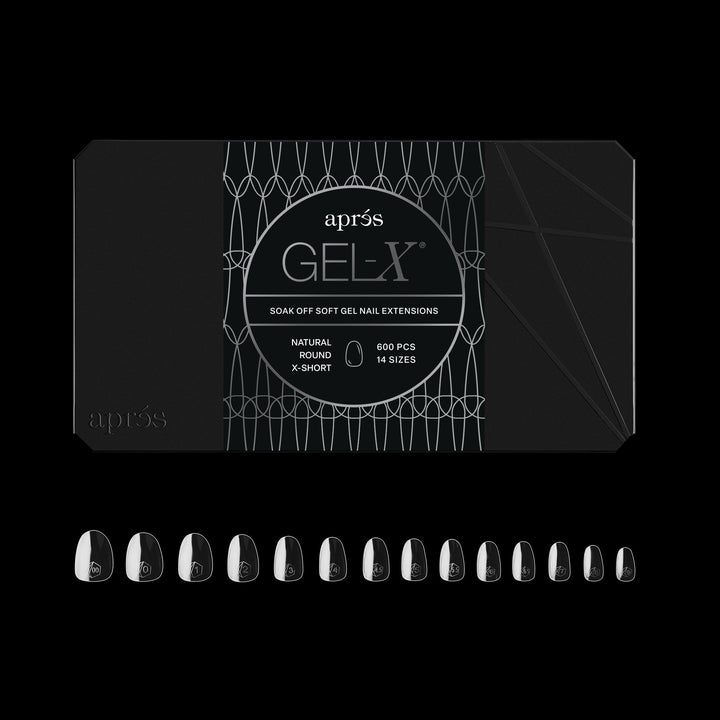 Hộp Móng Giả GEL-X® Tự Nhiên, Tròn, Cực Ngắn - Pro (600 móng)