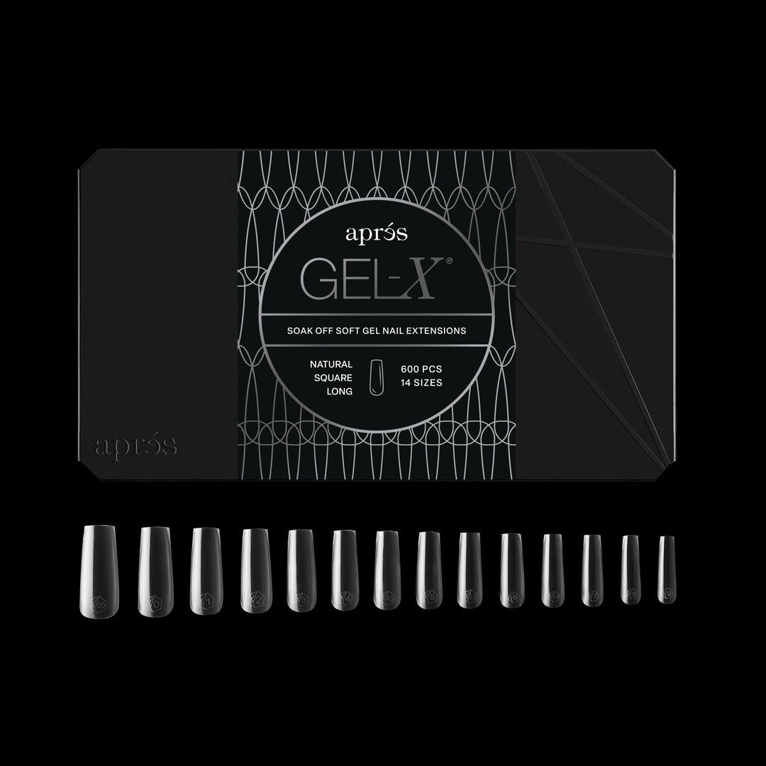 GEL-X® Natural Square Long Box of Tips - Pro (600pcs)