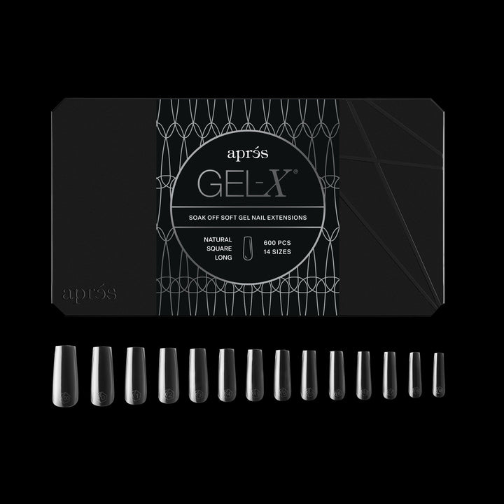 GEL-X® Natural Square Long Box of Tips - Pro (600pcs)