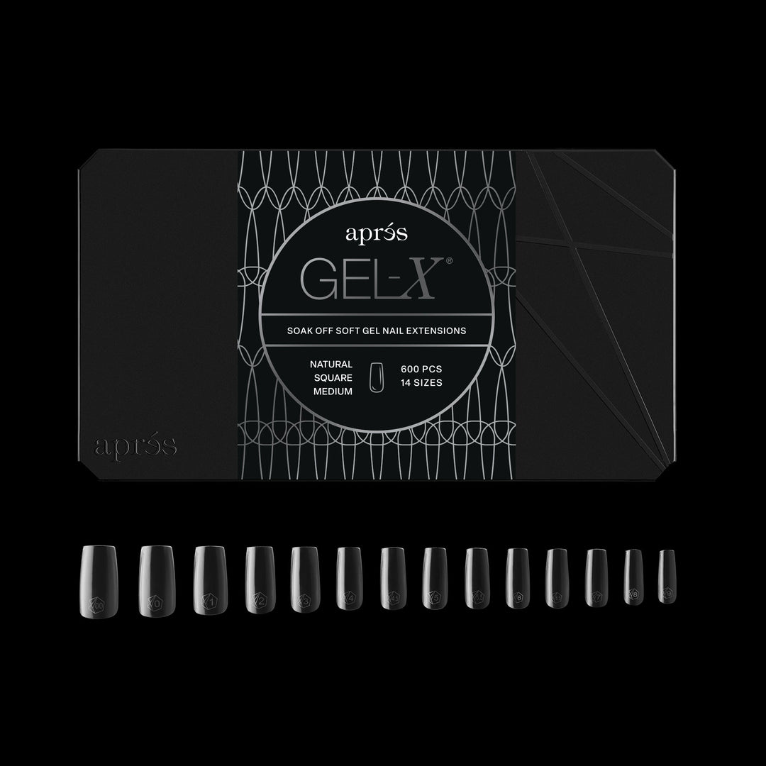 GEL-X® Natural Square Medium Box of Tips - Pro (600pcs)