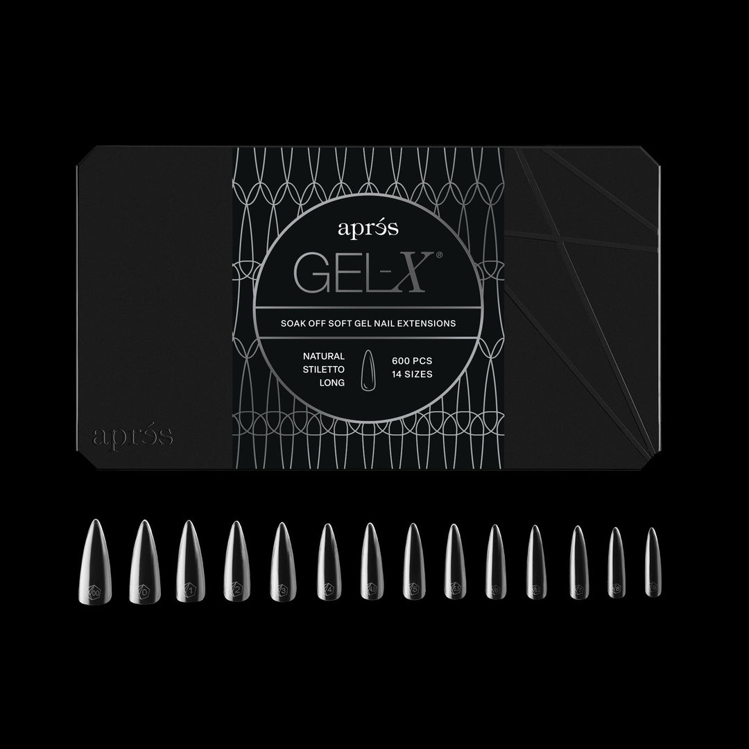 GEL-X® Natural Stiletto Long Box of Tips - Pro (600pcs)