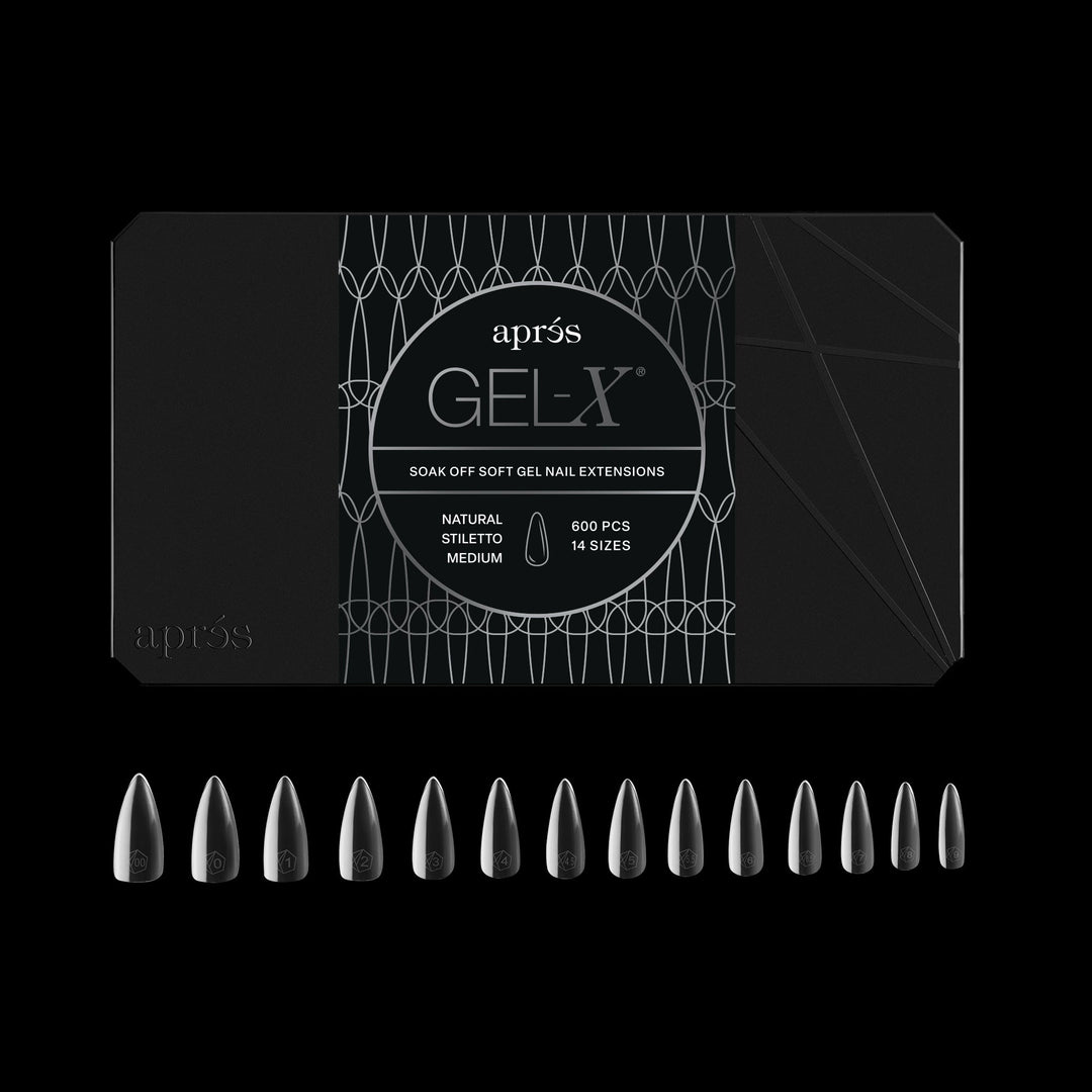 GEL-X® Natural Stiletto Medium Box of Tips - Pro (600pcs)
