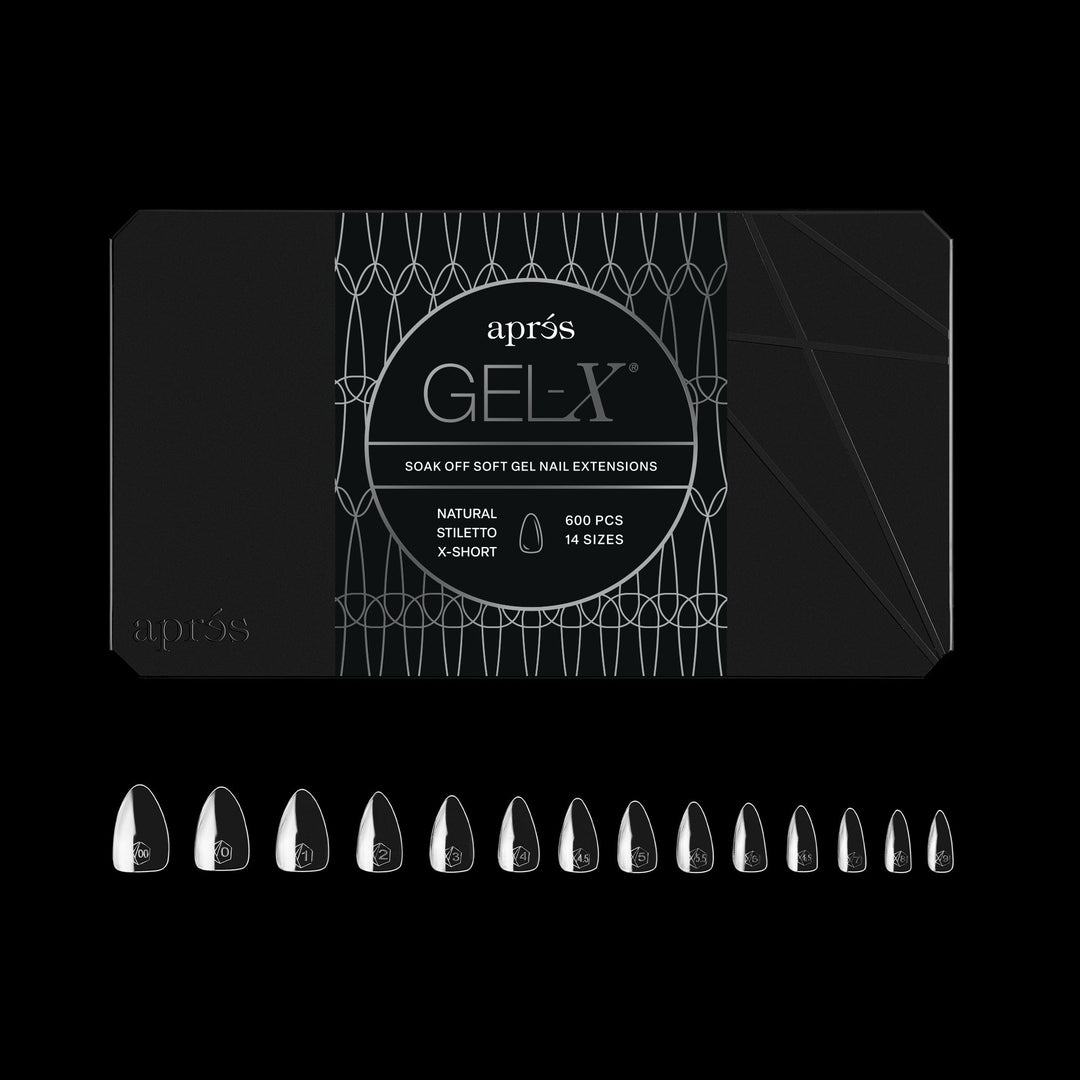 GEL-X® Natural Stiletto Extra Short Box of Tips - Pro (600pcs)