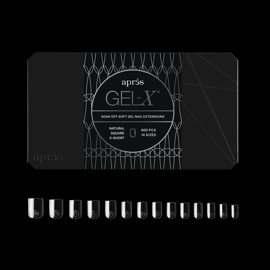GEL-X® Natural Square Extra Short Box of Tips - Pro (600pcs)