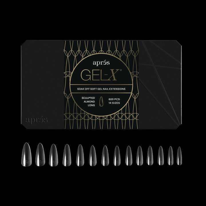 GEL-X® Sculpted Almond Long Box of Tips - Pro (600pcs)