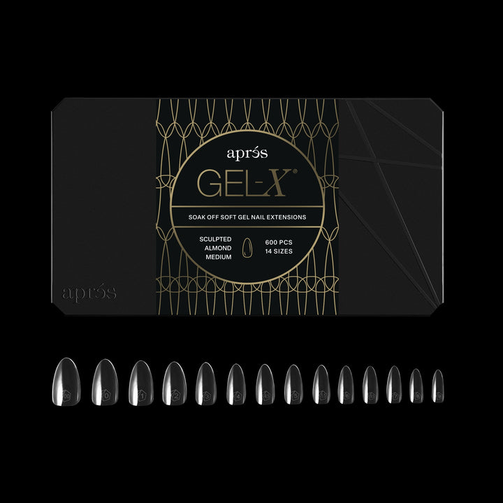 GEL-X® Sculpted Almond Medium Box of Tips - Pro (600pcs)