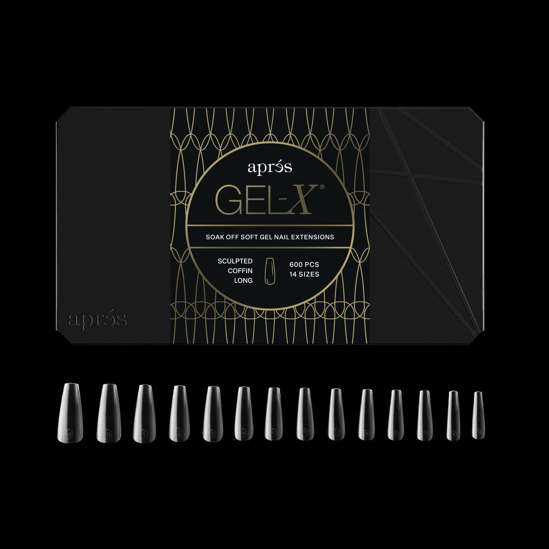 GEL-X® Sculpted Coffin Long Box of Tips - Pro (600pcs)