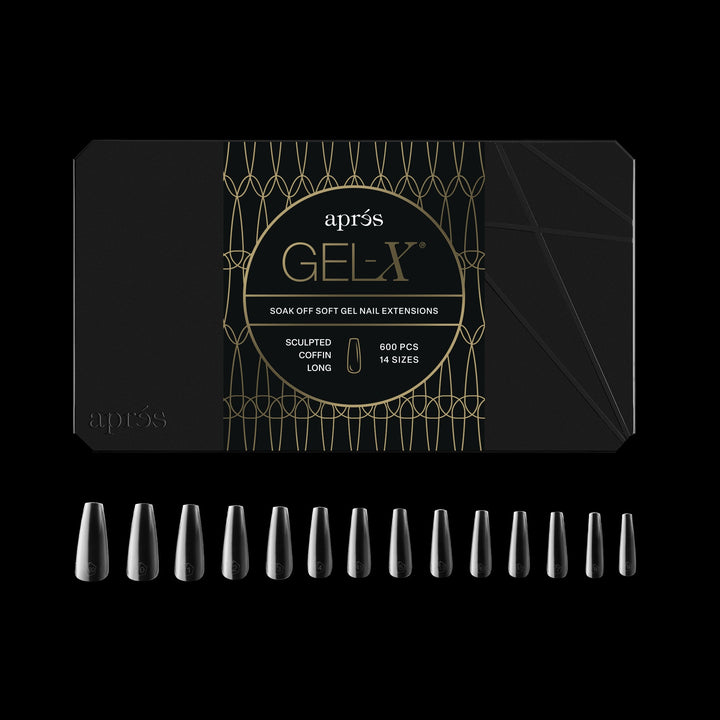 GEL-X® Sculpted Coffin Long Box of Tips - Pro (600pcs)