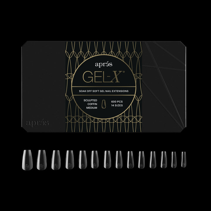 GEL-X® Sculpted Coffin Medium Box of Tips - Pro (600pcs)