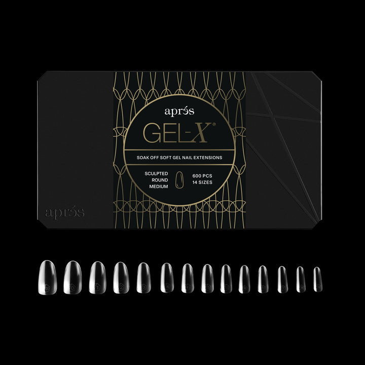GEL-X® Sculpted Round Medium Box of Tips - Pro (600pcs)