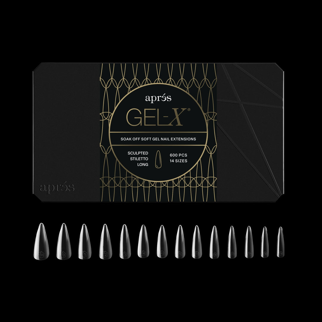 GEL-X® Sculpted Stiletto Long Box of Tips - Pro (600pcs)