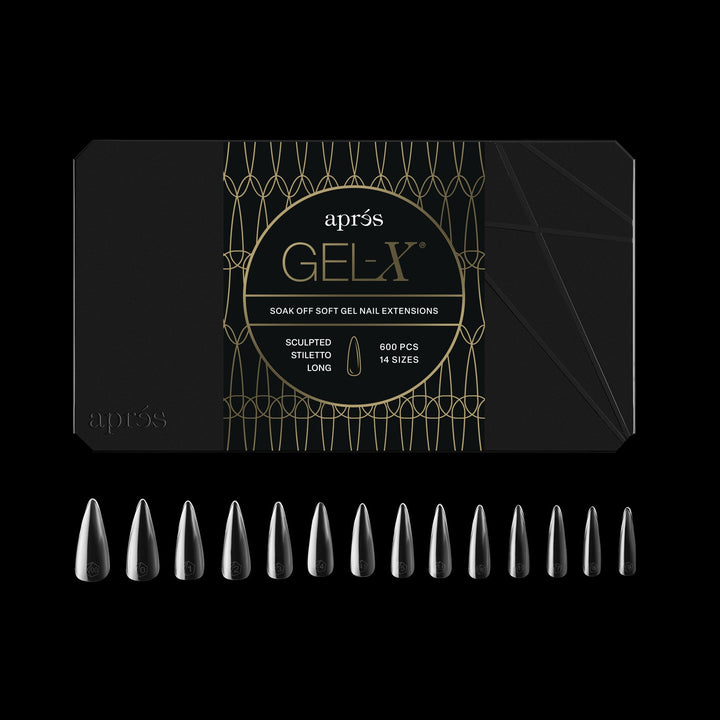 GEL-X® Sculpted Stiletto Long Box of Tips - Pro (600pcs)