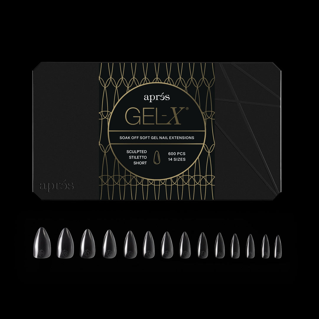 GEL-X® Sculpted Stiletto Short Box of Tips - Pro (600pcs)