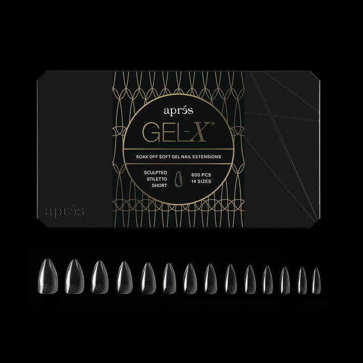 GEL-X® Sculpted Stiletto Short Box of Tips - Pro (600pcs)