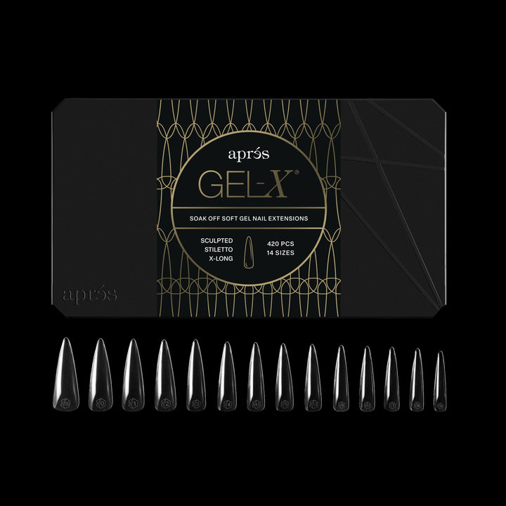 Hộp Móng Giả Gel-X® Sculpted Stiletto Extra Extra Long – Pro (420 móng)