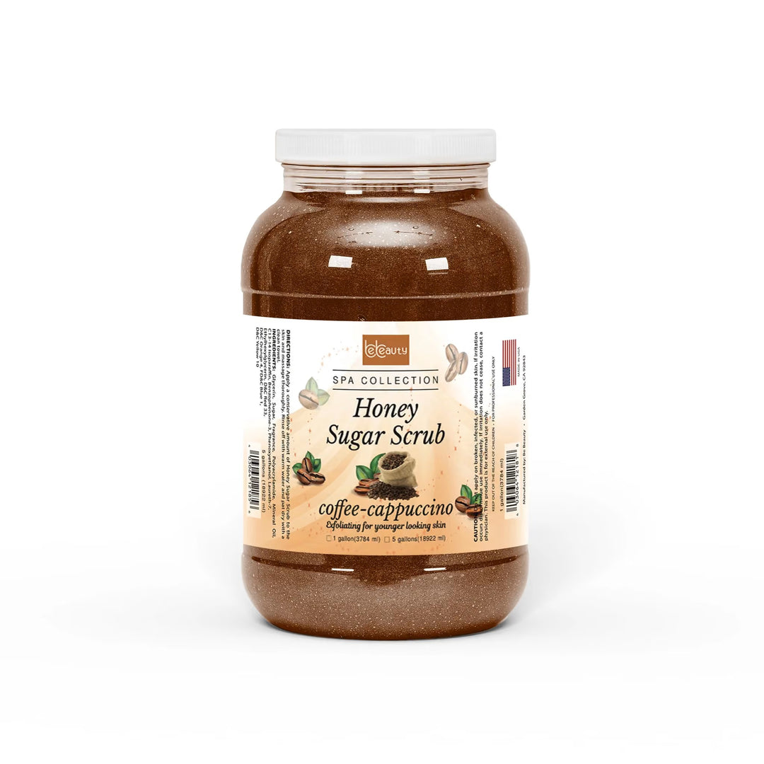 Bebeauty Coffee Cappuccino Honey Sugar Scrub 1Gallon