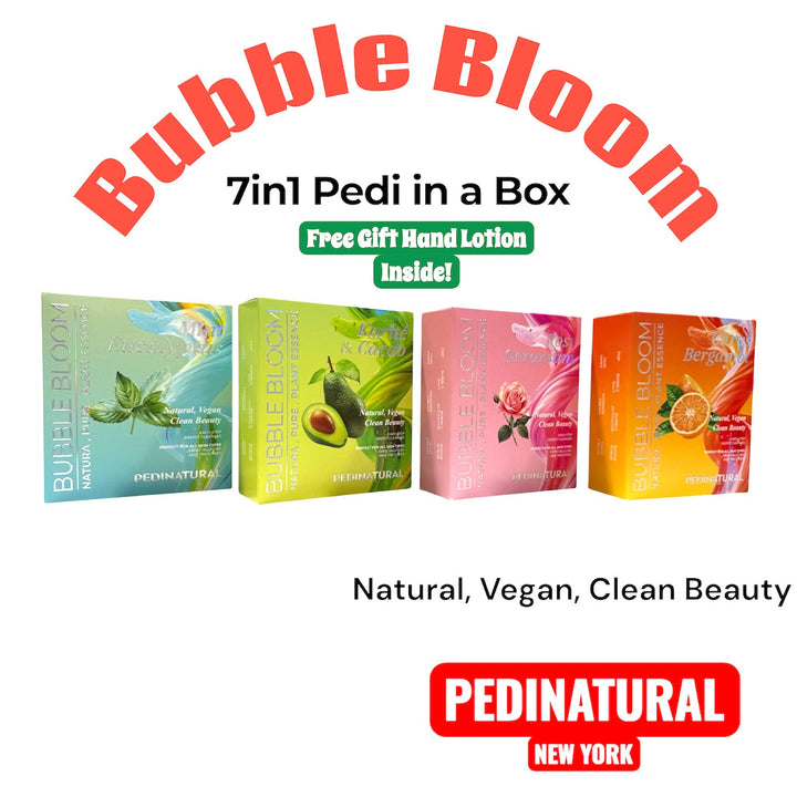 Pedinatural Bubble Bloom Spa Pedicure Kit 7in1