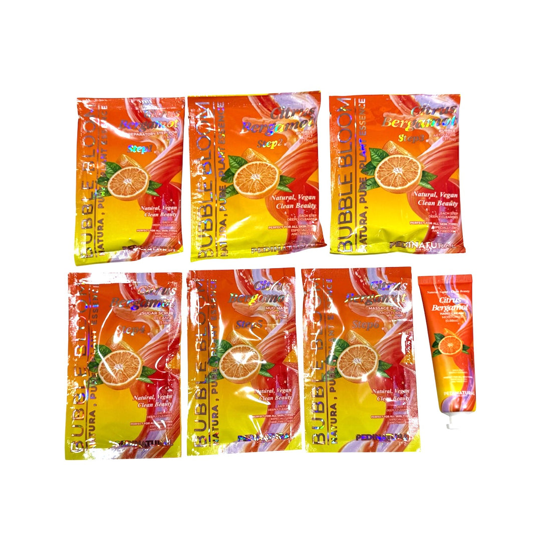 Pedinatural Bubble Bloom Spa Pedicure Kit 7in1 (36boxes/Case)