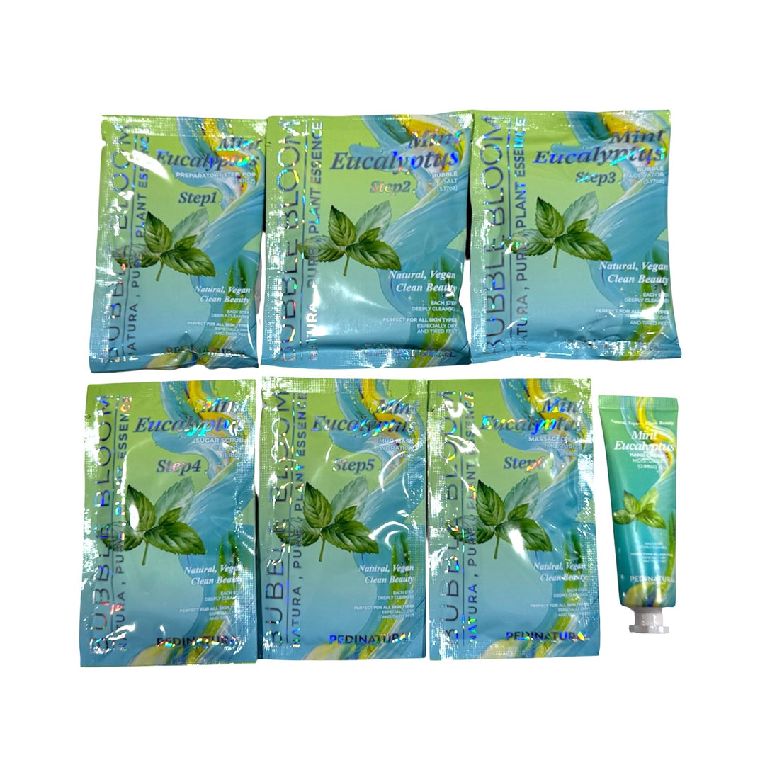 Pedinatural Bubble Bloom Spa Pedicure Kit 7in1 (36boxes/Case)