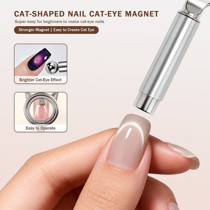 Cat- Shaped Nail Cat Eyes Magnet