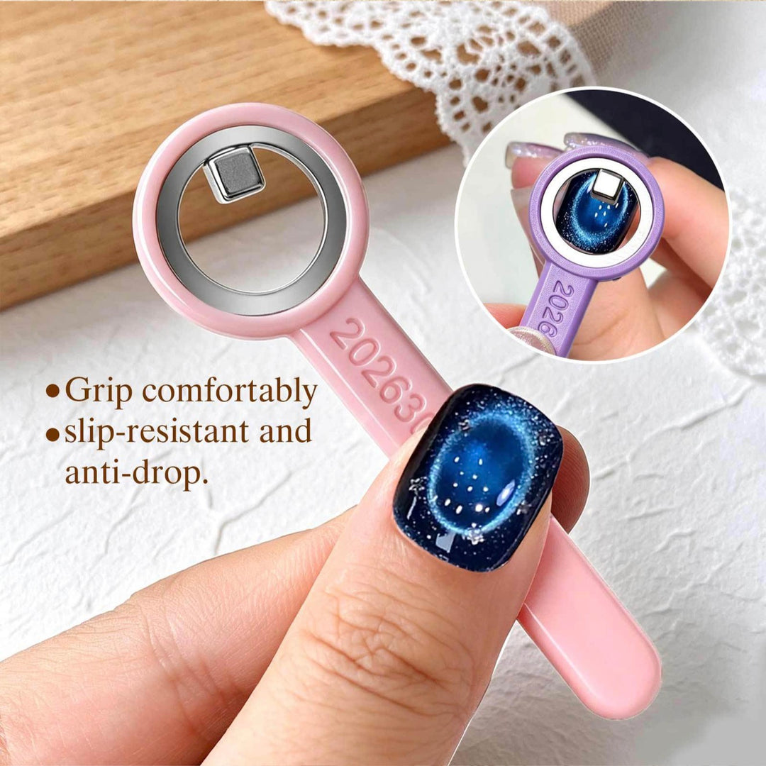 Circular Nail Art Magnet - Black